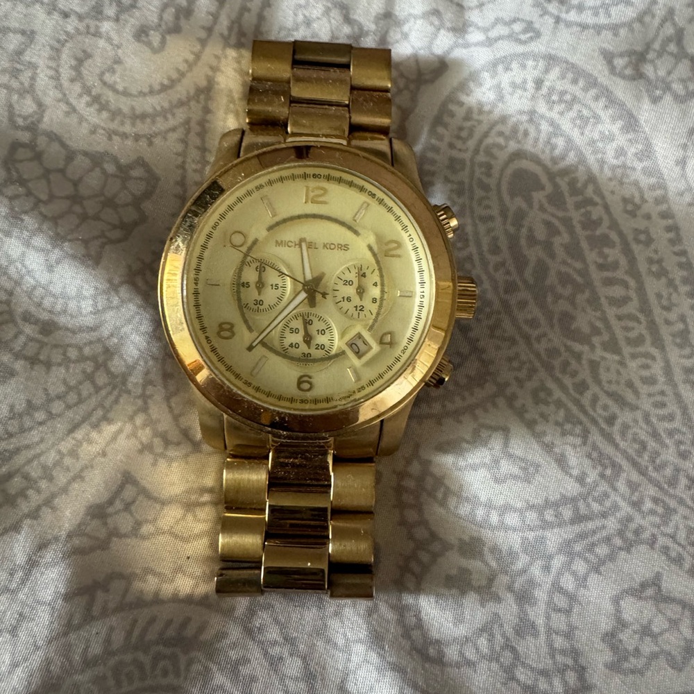 Michael Kors Gold Chronograph Watch